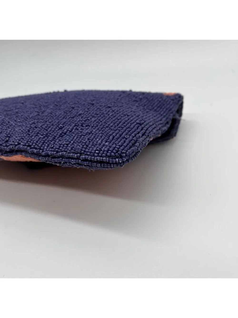 On 34th Beaded Pink and Blue Envelope Clutch Bag